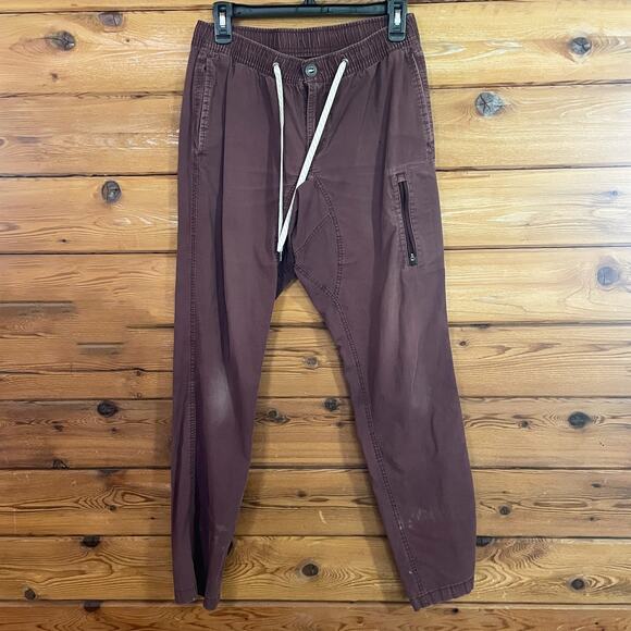 Vuori Pants Burgundy Ripstop Pant size Medium - Picture 1 of 8